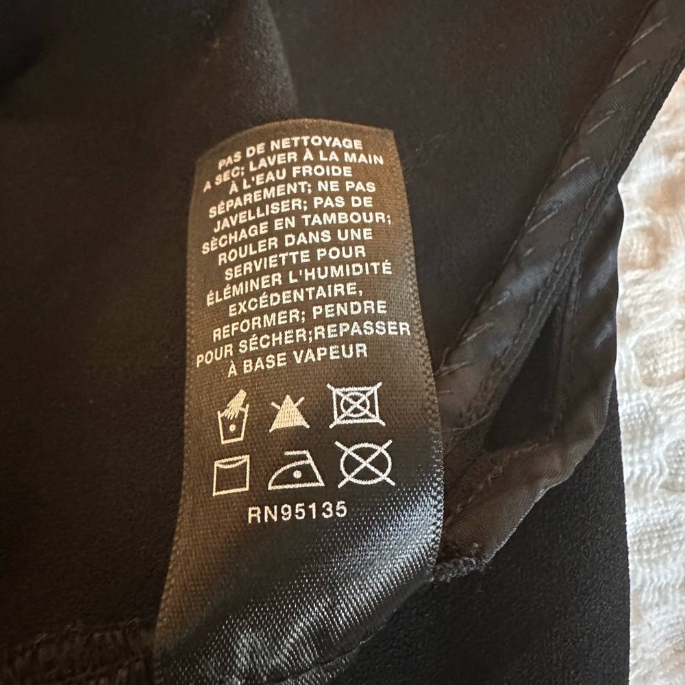 Lafayette 148 New York Black Tie-Waist Dress - Picture 6 of 6